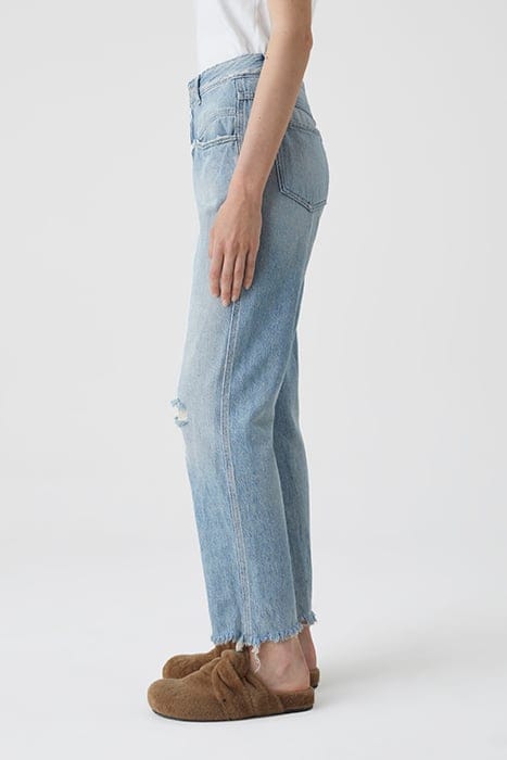 WOMEN PEDAL PUSHER JEANS LIGHT BLUE 3
