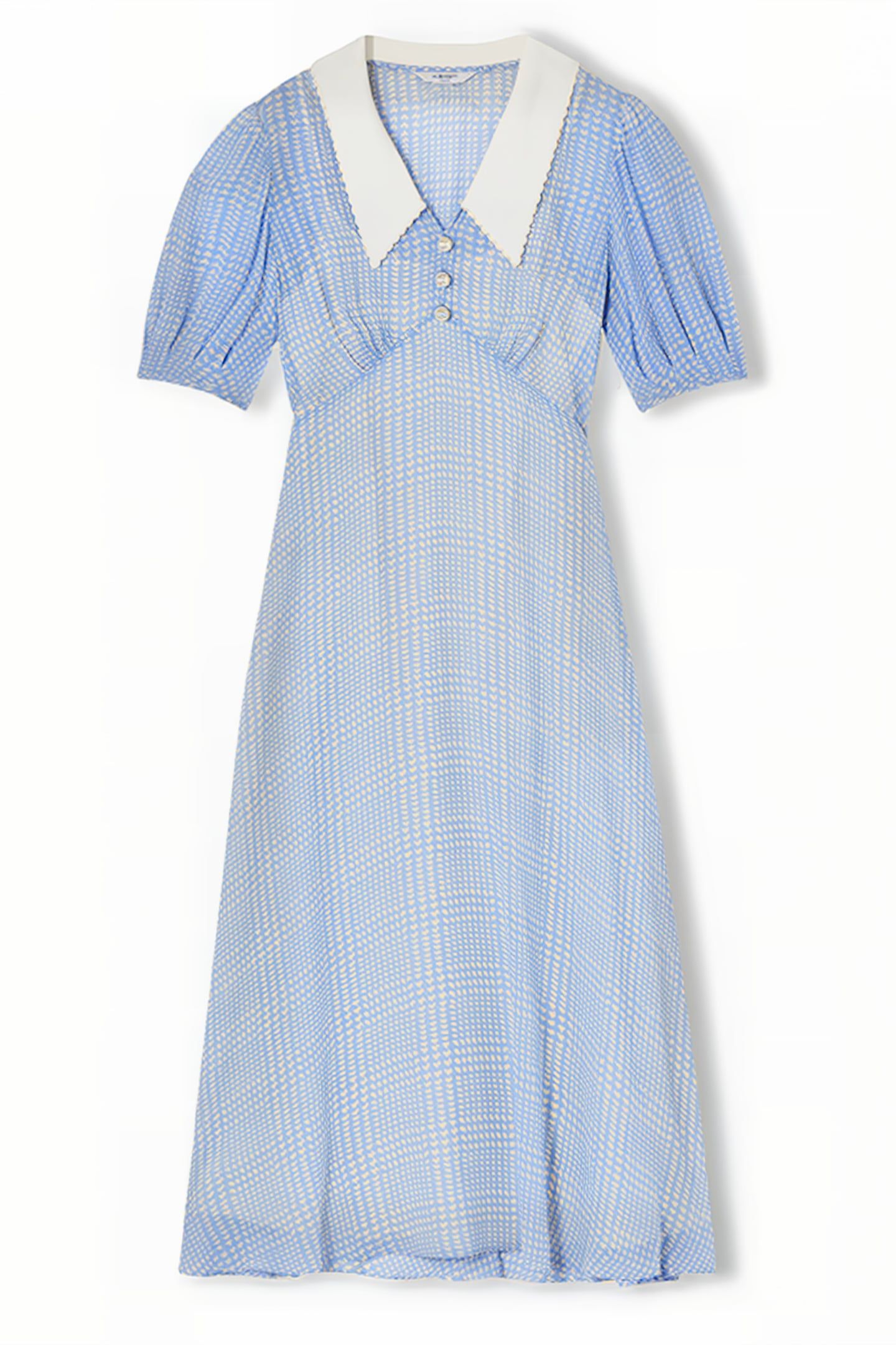 BEECHAM SHIRT DRESS BLUE/CREAM 5