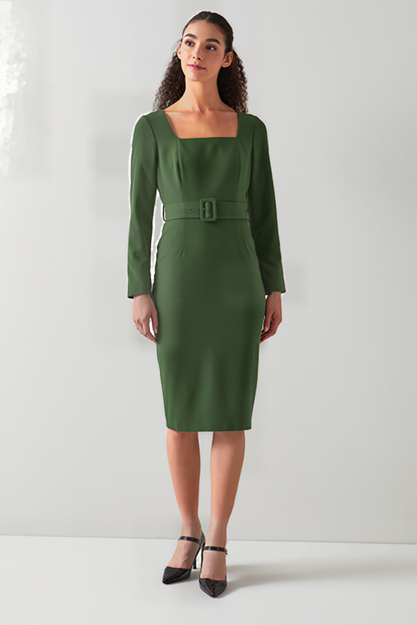 CARRINGTO MIDI DRESS FOREST 2