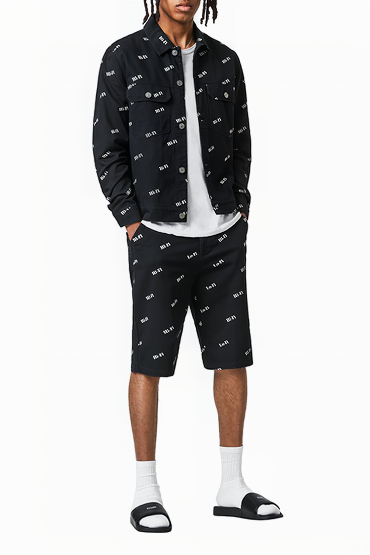SENTA JACKET BLACK/WHITE 3