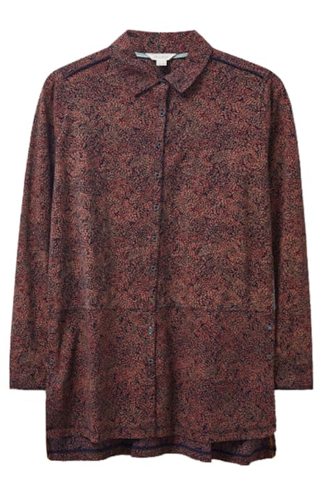 LOTTIE LONGLINE MIX SHIRT NAVY MULTI 1