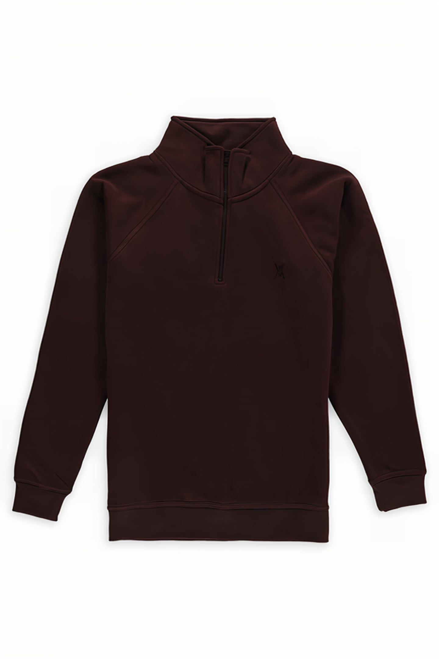 TON SUR TON LOGO ZIPPER VEST BROWN 1