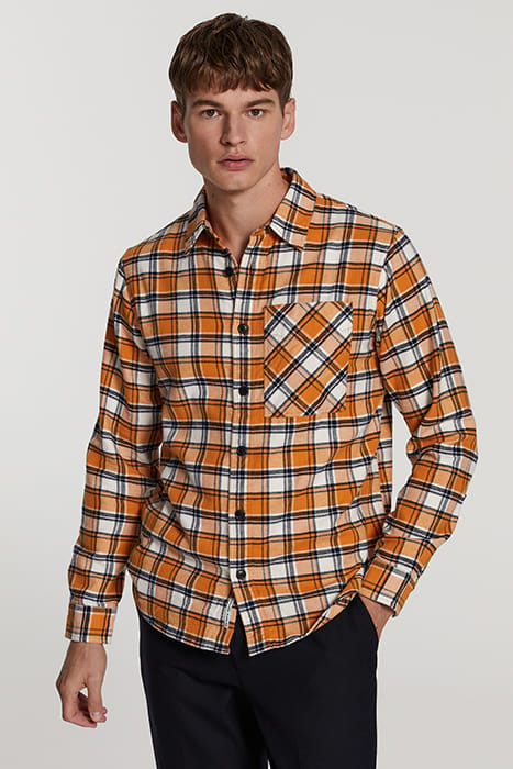MEN CHECK SHIRT LUKE ANTIQUE YELLOW 2