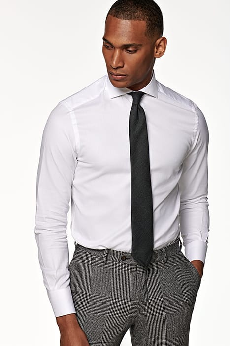 WHITE GIRO INGLESE SLIM FIT SHIRT 1