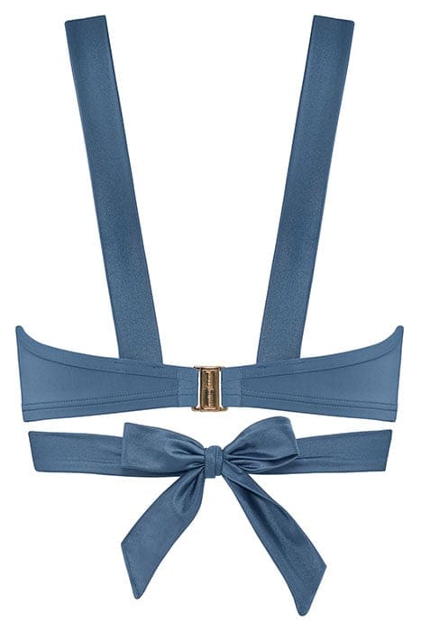 CACHE COEUR AIR FORCE BLUE PLUNGE BALCONY BIKINI TOP 4