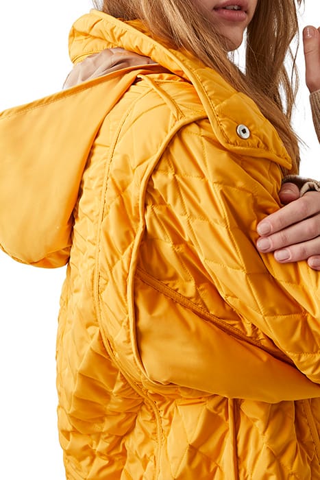 ARIS QUILTED COATS CAMEL/SATSUMA 3