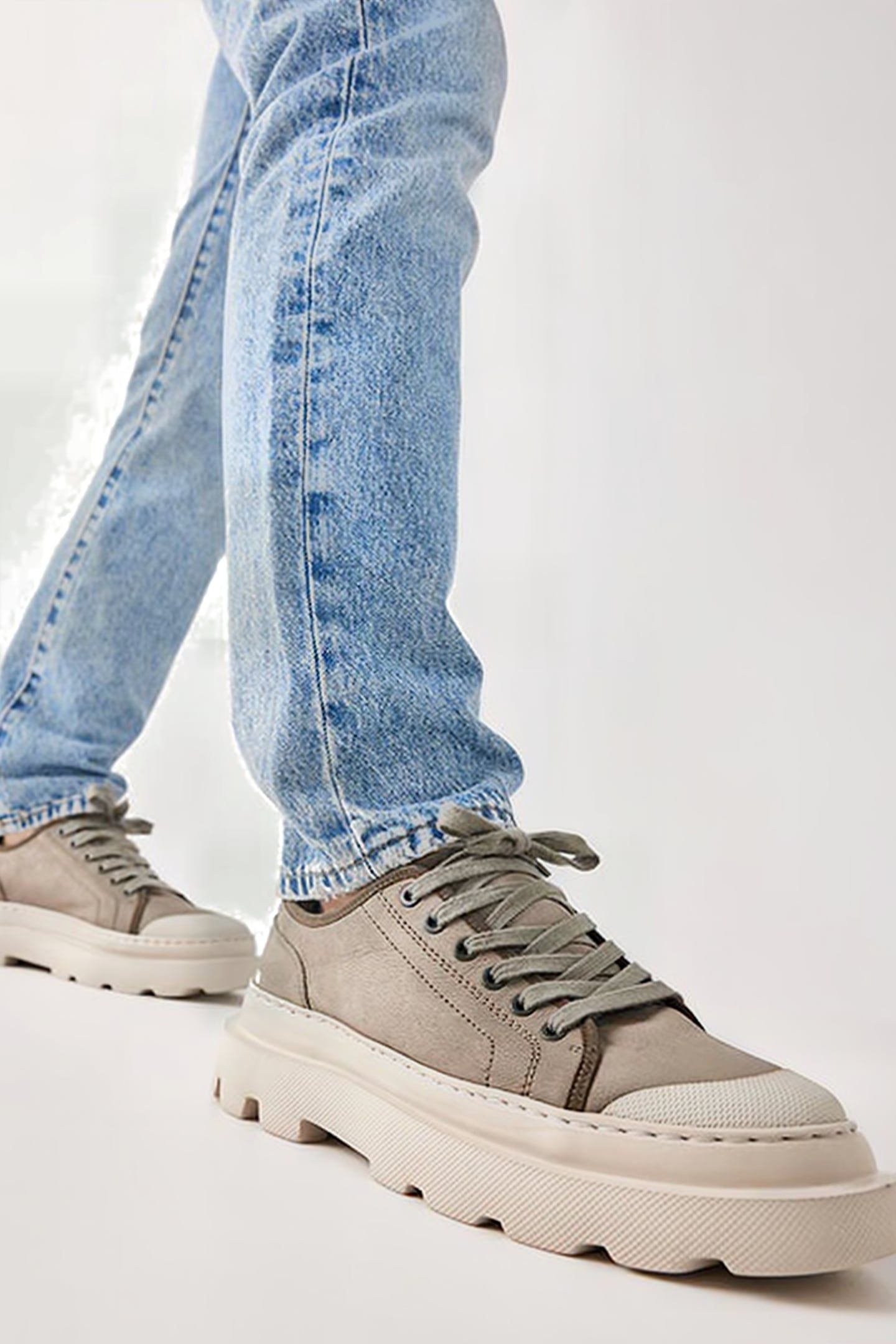 MONRO ORION (M) LT GREEN NUBUCK MULTICOLOR 2