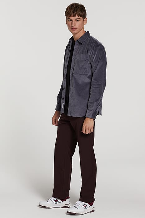 MEN CORDUROY SHIRT DAVE DARK SKY GREY 5