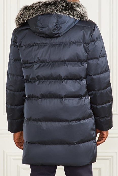 MARCIANO BY GUESS REAL DOWN HOODED LON SMART BLUE 2