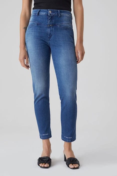 PEDAL PUSHER JEANS MID BLUE 1