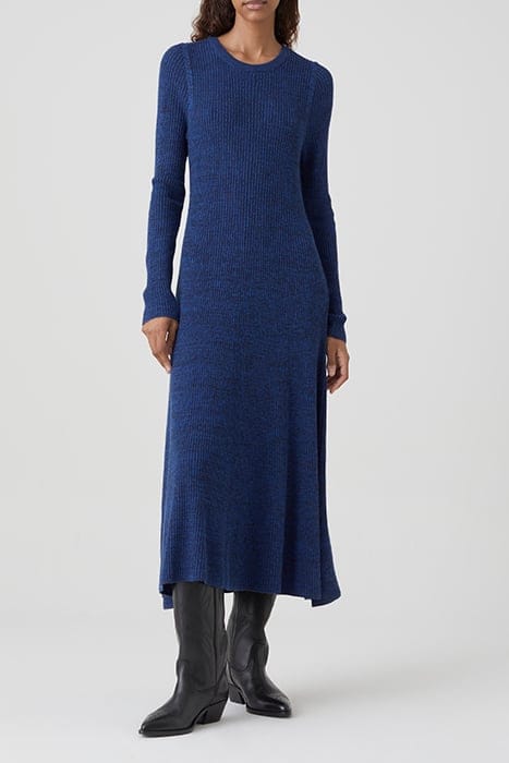 KNITTED DRESS GALAXY BLUE 1