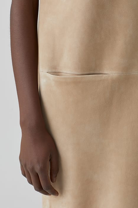SHIFT DRESS TAN 3