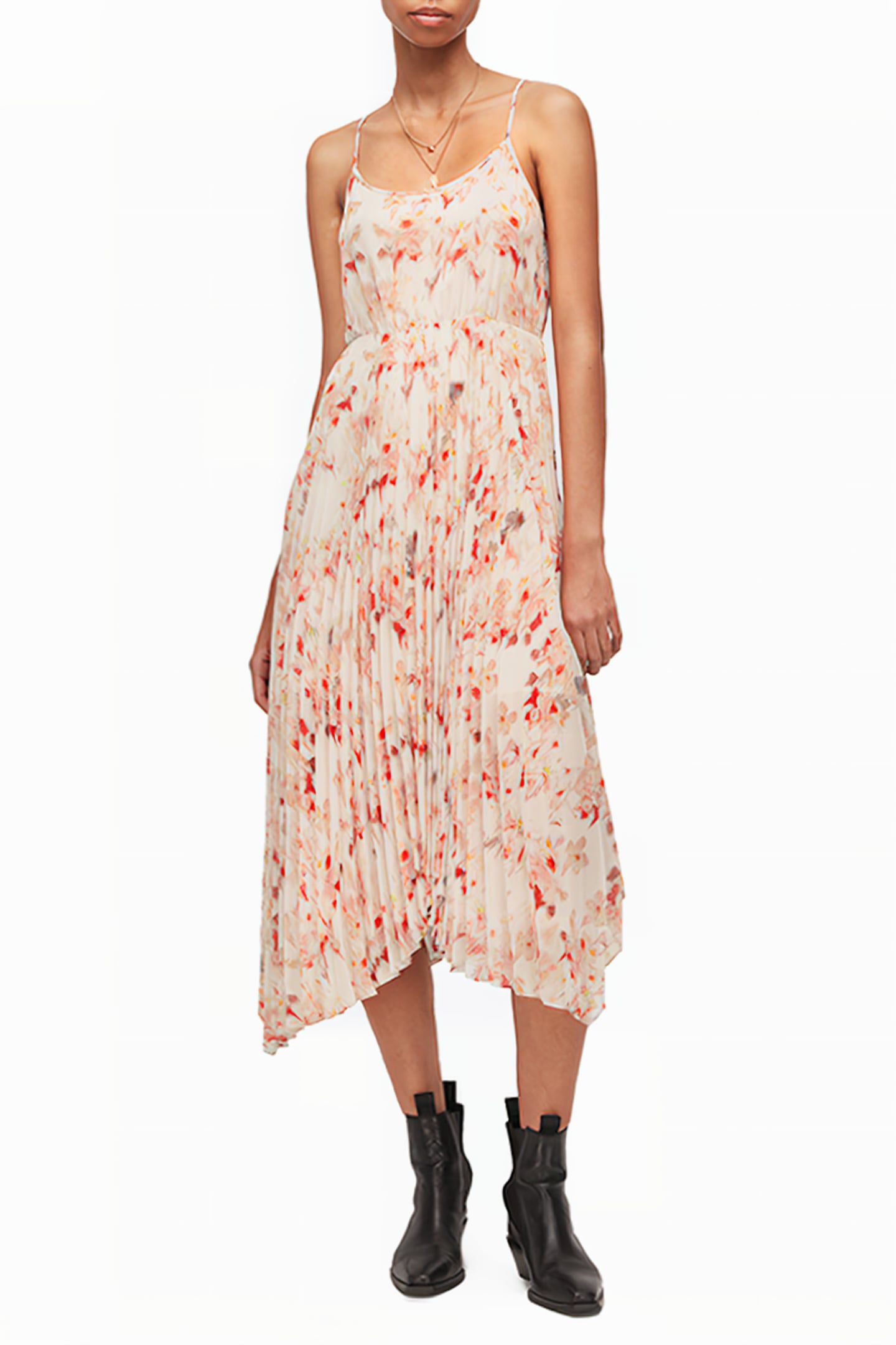 ZELMA MOMO DRESS CHALK WHITE/PINK 1