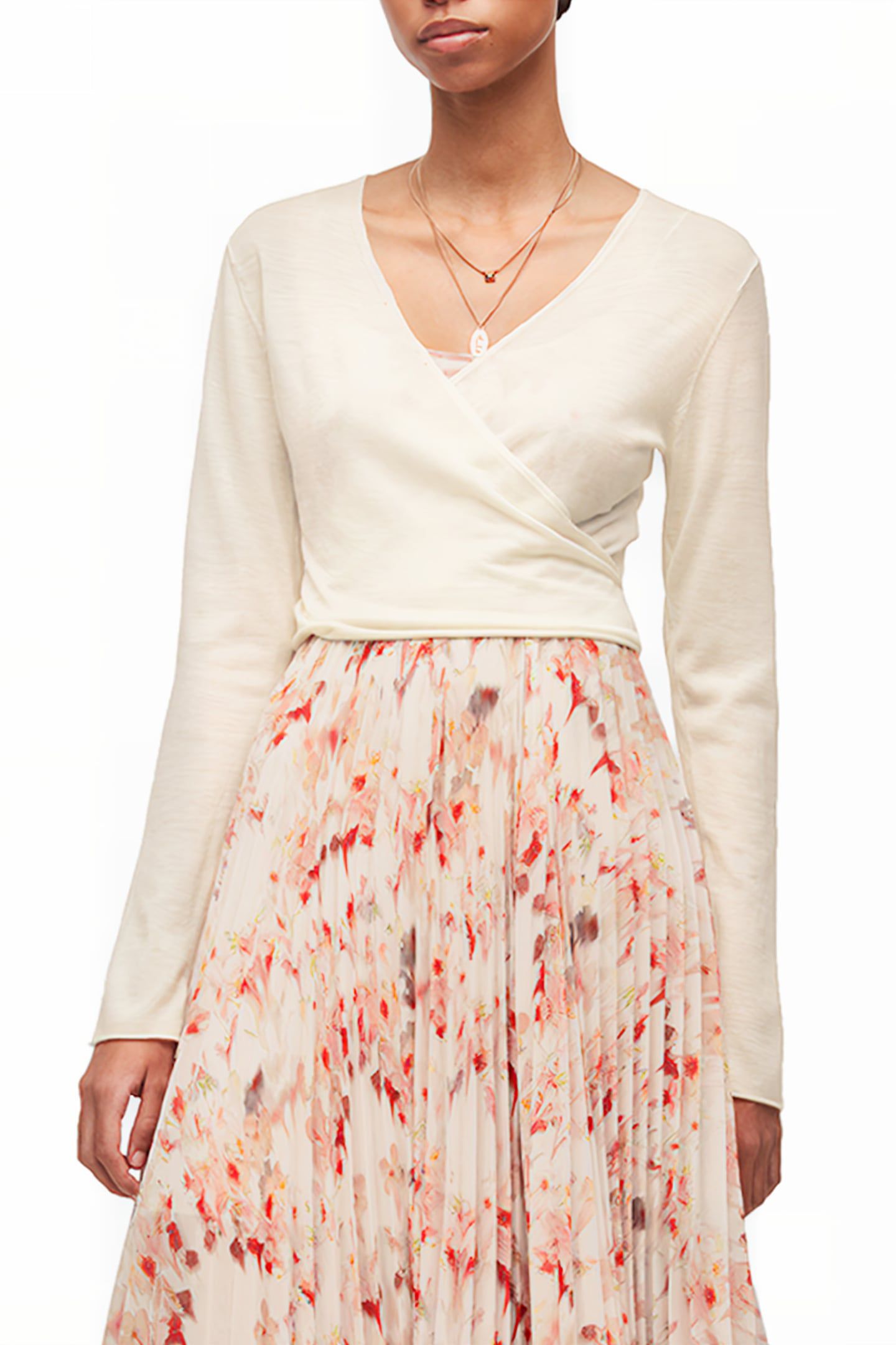 ZELMA MOMO DRESS CHALK WHITE/PINK 5