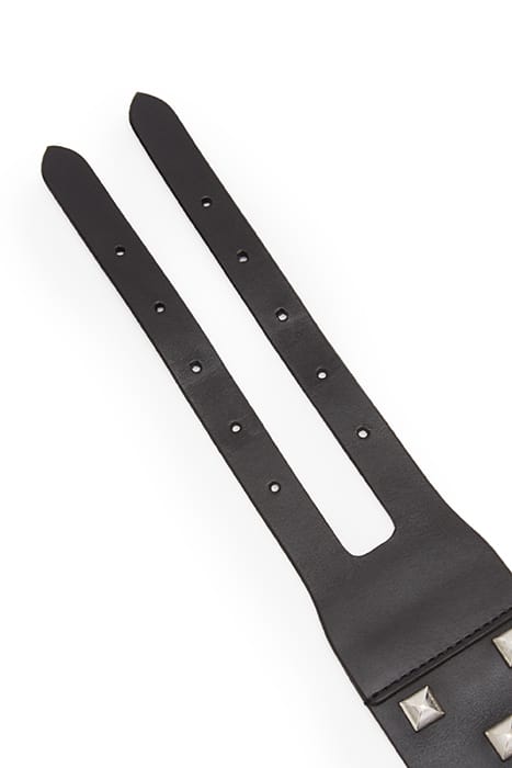 SONIA STUD WIDE BELT BLACK/SILVER 6