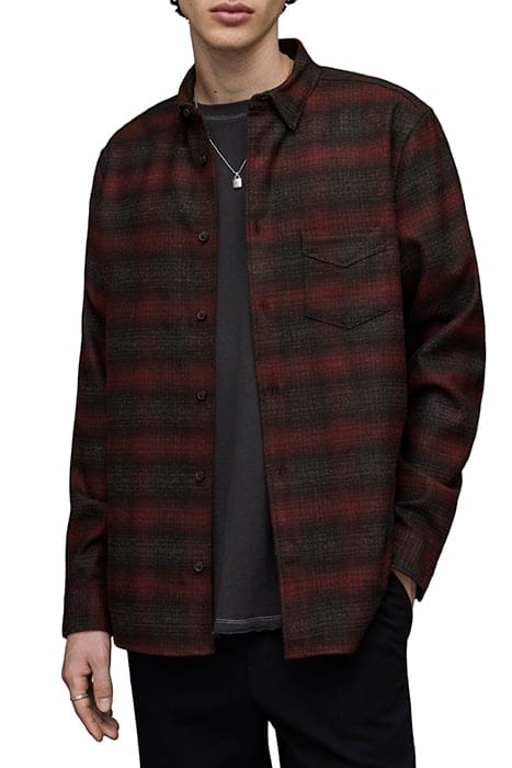 NEWHALEN LS SHIRT BLACK/RED 4