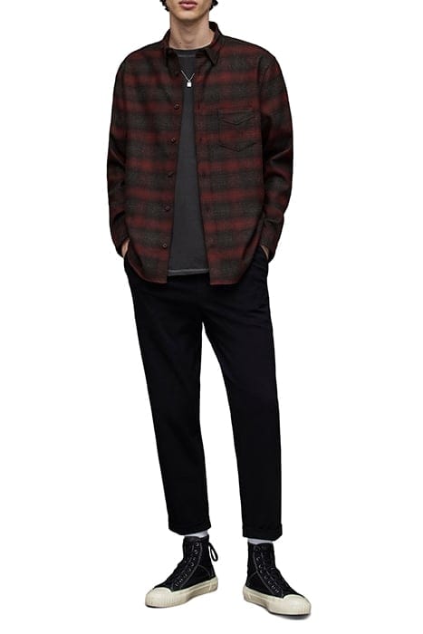 NEWHALEN LS SHIRT BLACK/RED 3
