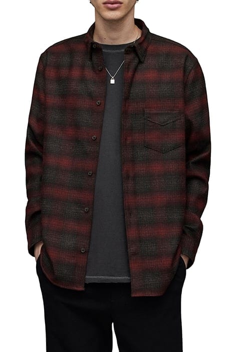 NEWHALEN LS SHIRT BLACK/RED 1