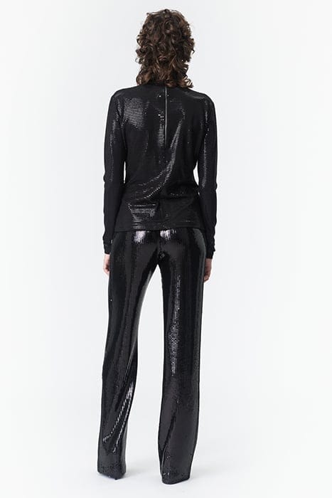 SEQUIN PANTS BLACK 2