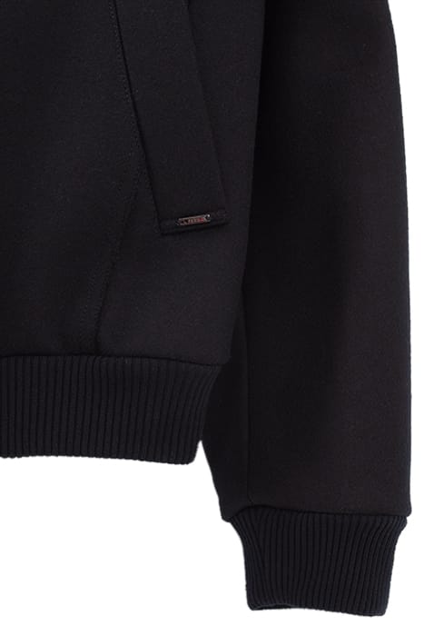 NAVY BLUE RECYCLED WOOL COAT 7