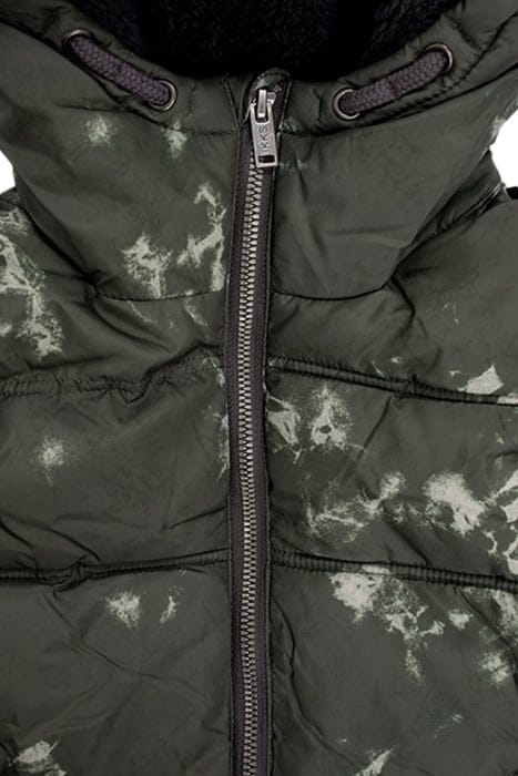 BOYS’ KHAKI TIE-DYE HOODED PADDED JACKET KHAKI 5