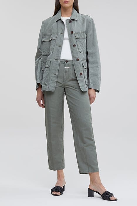 CLOSED WOMEN ABE PANTS OLIVE GREEN 3