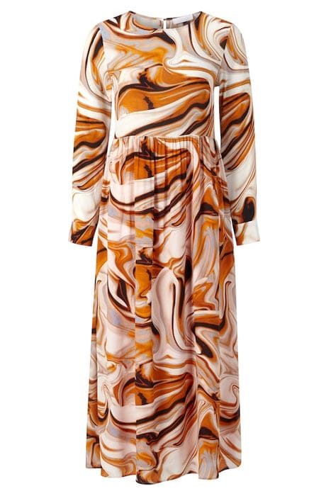 PRINTED MAXI DRESS PUMPKIN 1