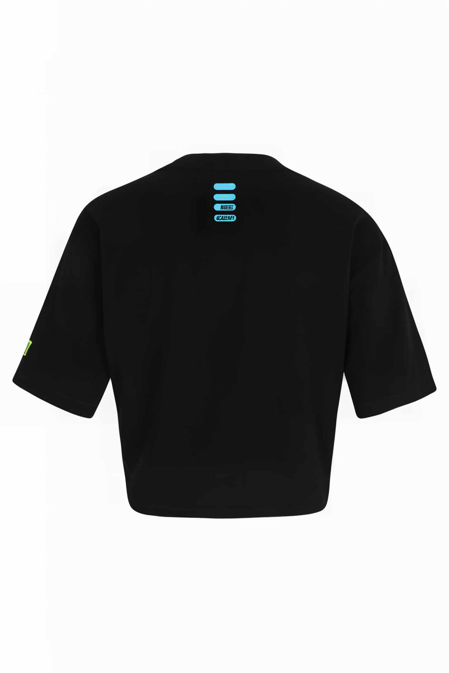 C61 OVERSIZED CROPPED TEE BLACK 2