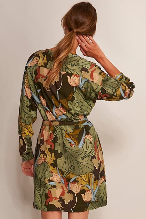DRESS LS FANCY TOPPART GREEN 3