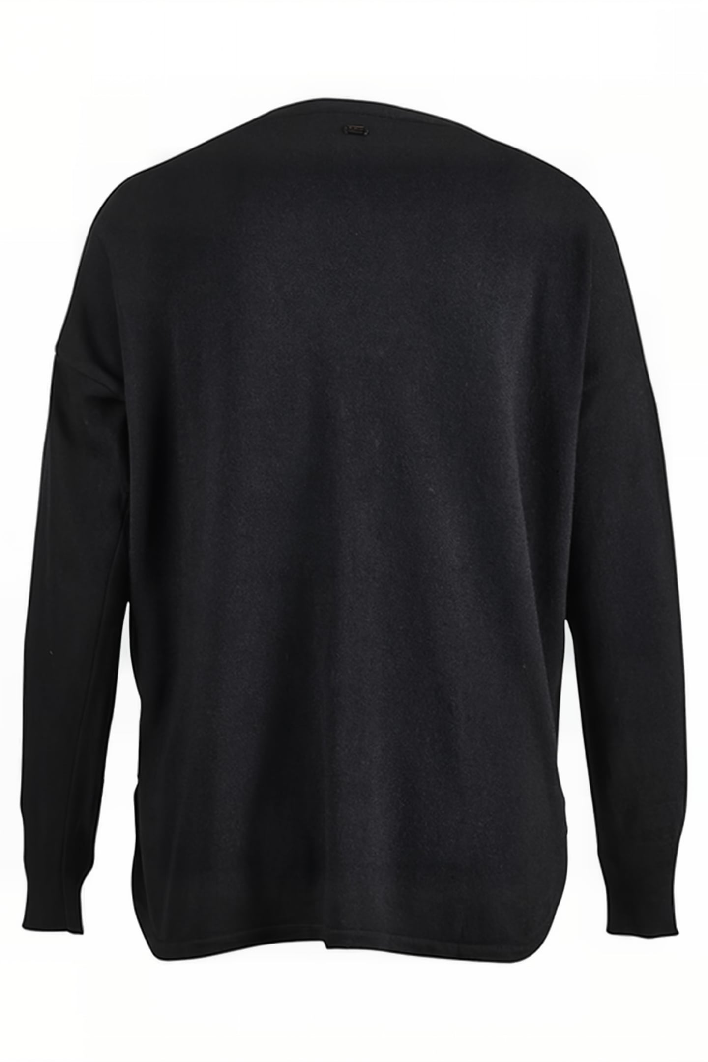 V-NECK CARDI ROUNDED BOTTOM LS BLUE 4