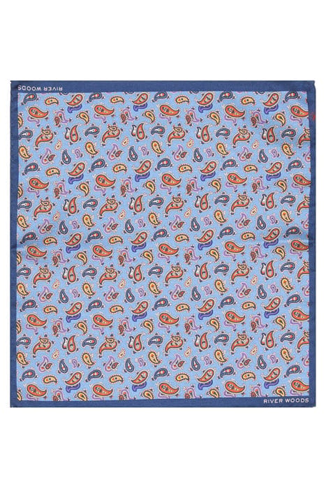 SMALL PAISLEY POCHETTE BLUE 1