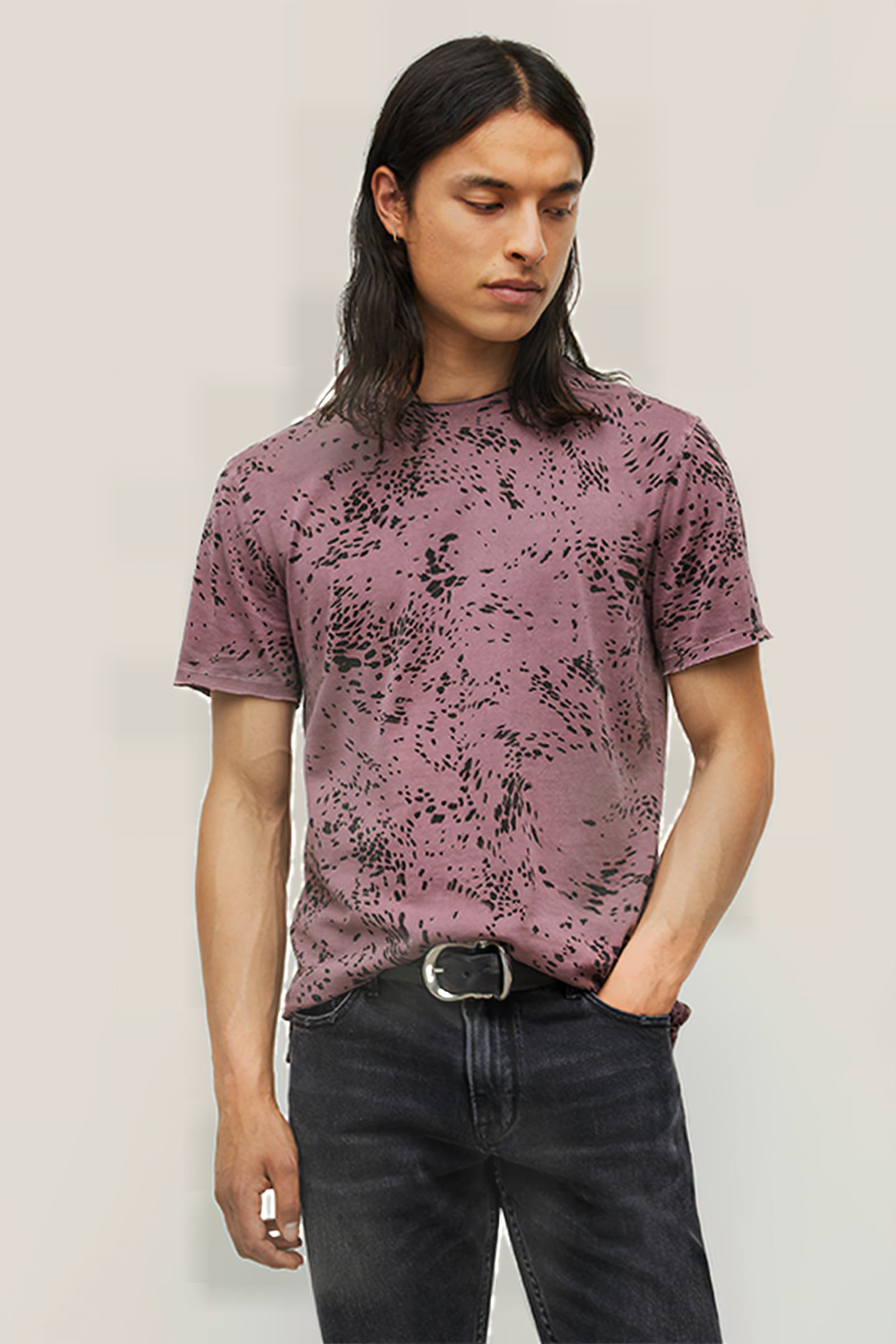 HESTER SS SWIRLING CHEETAH CREW OXBLOOD 1