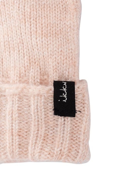 GIRLS’ PALE PINK KNIT GLOVES PALE PINK 4
