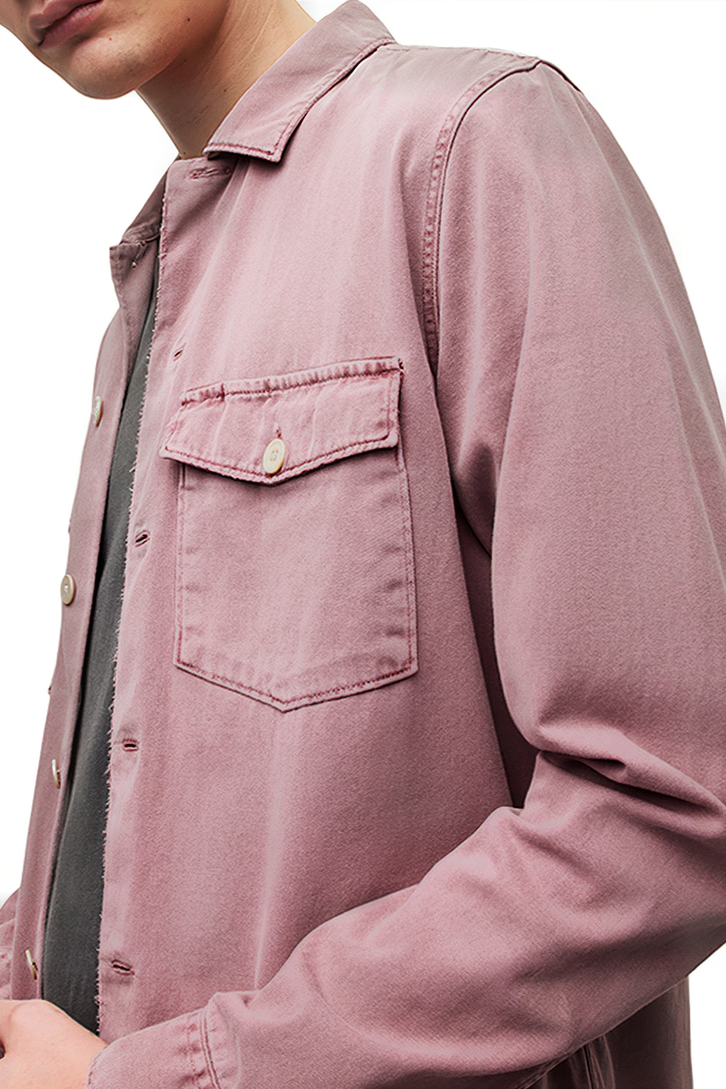 SPOTTER LS SHIRT ASHED PINK 4