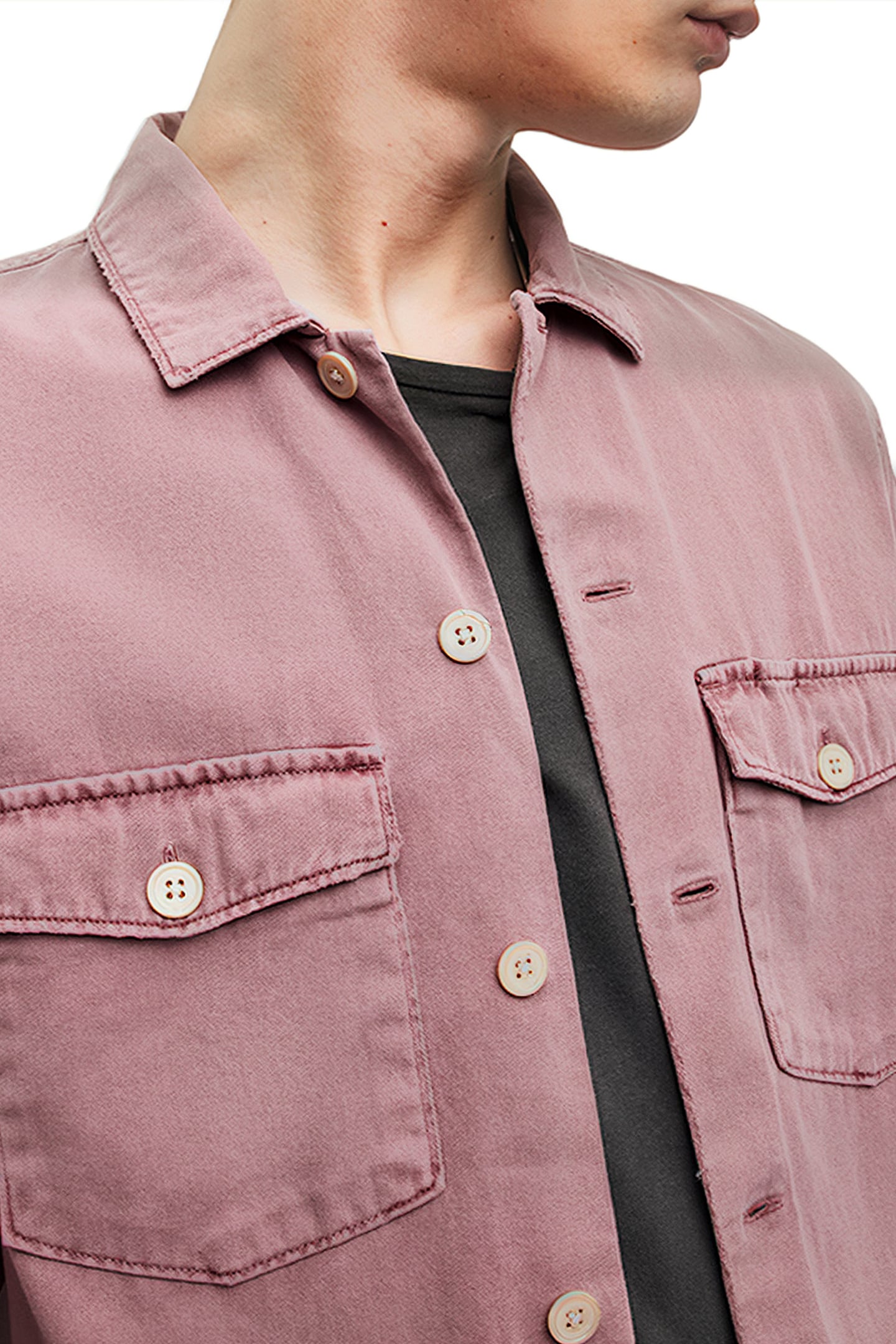 SPOTTER LS SHIRT ASHED PINK 5