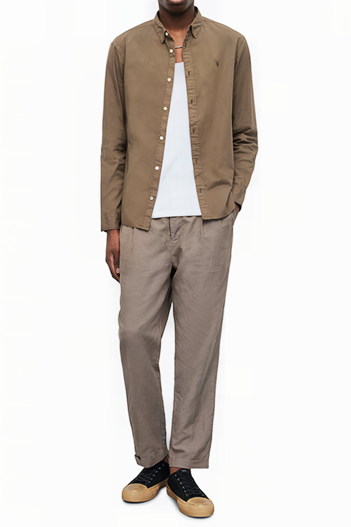 HAWTHORNE LS SHIRT WOOD BROWN 3