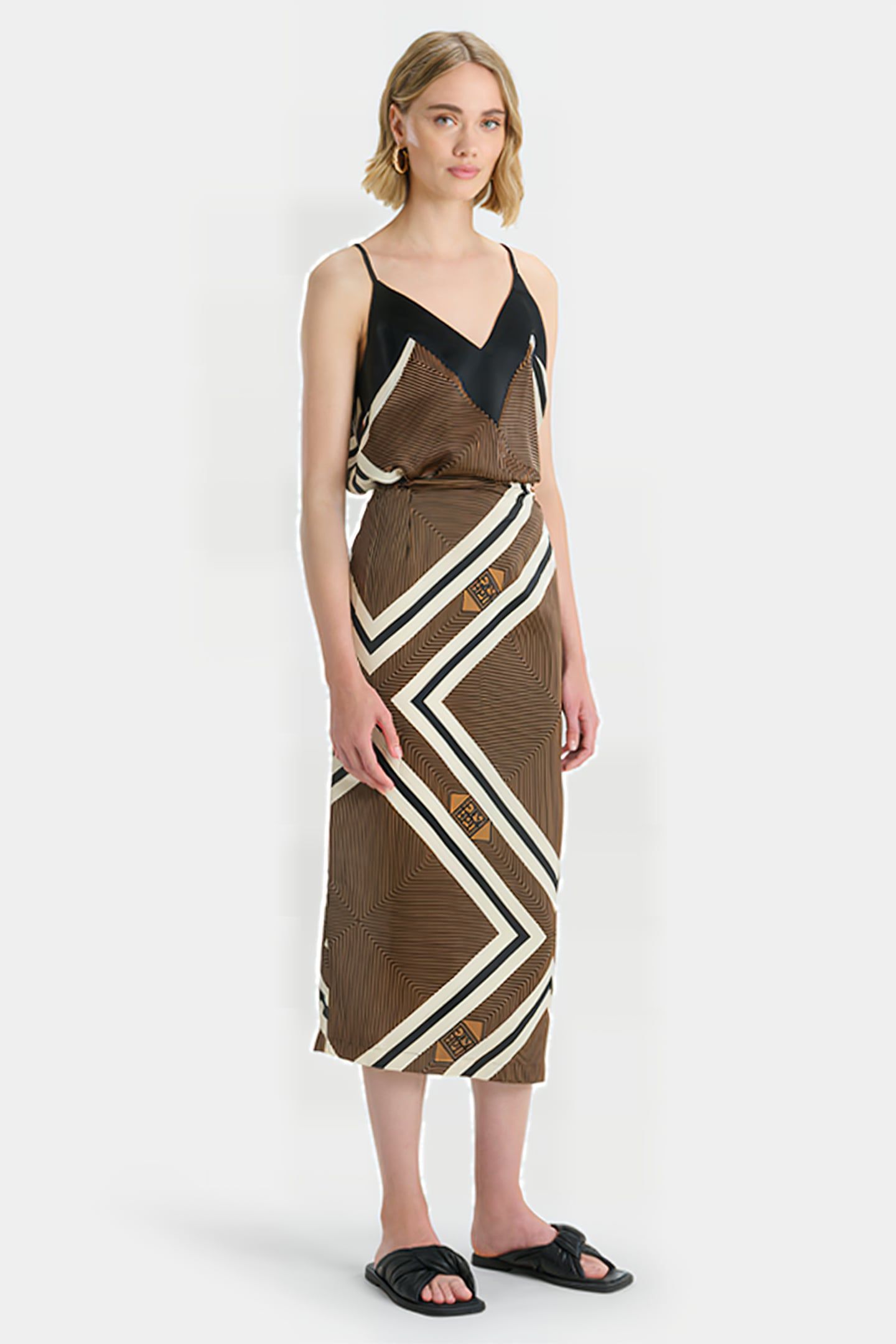 LA-SILKY SCARF SKIRT VARIOUS 4