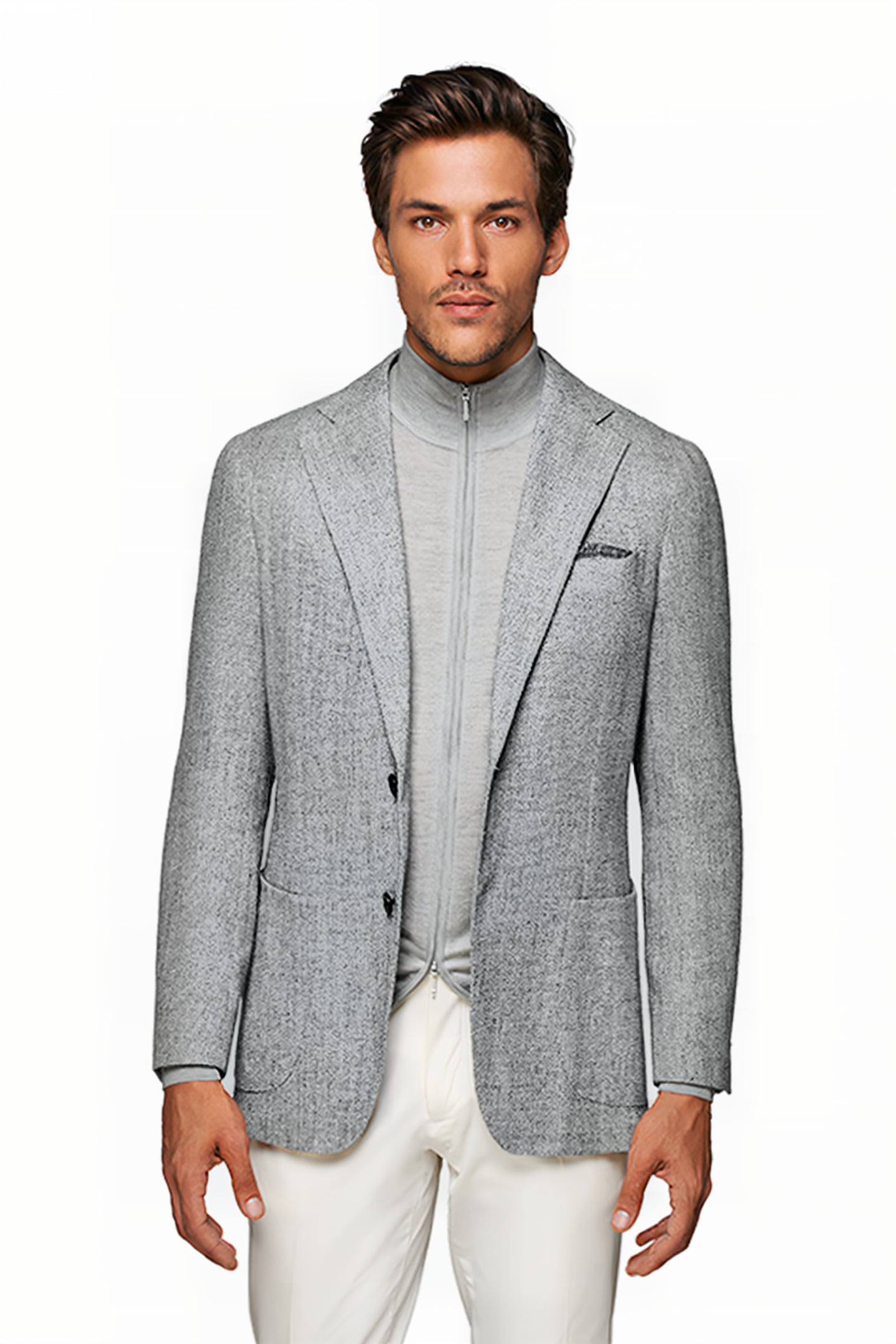 LIGHT GREY LAZIO BLAZER 1
