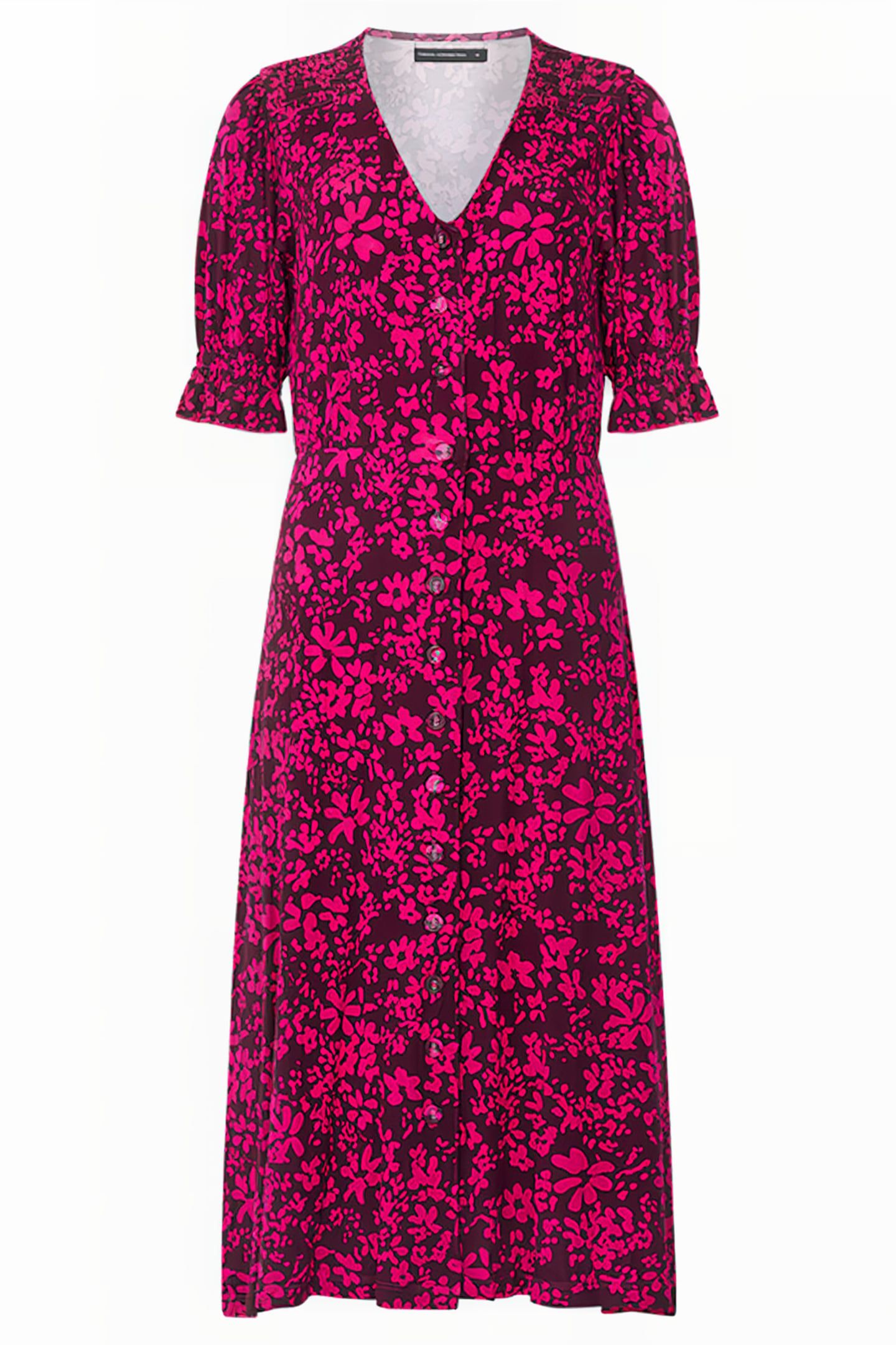 VEE BUTTON-THRU M PLUM/HOT PINK 3