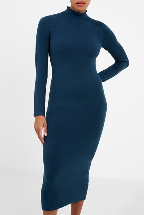BABYSOFT ROLL NECK DRESS DEEP TEAL 1