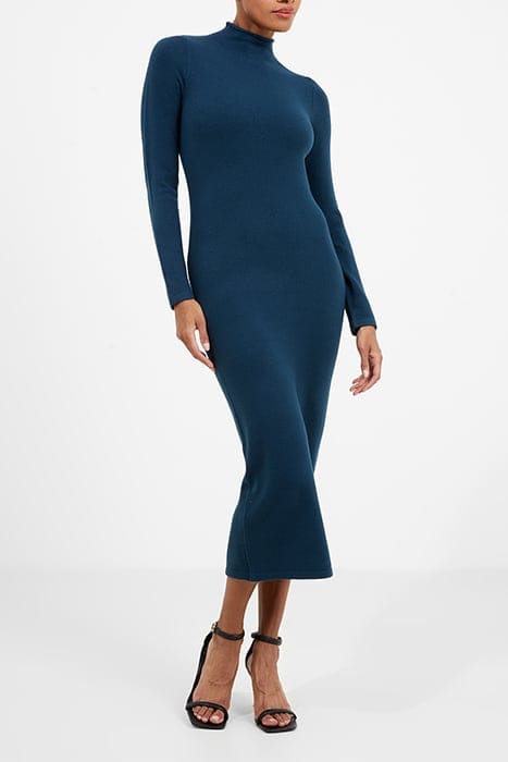 BABYSOFT ROLL NECK DRESS DEEP TEAL 2