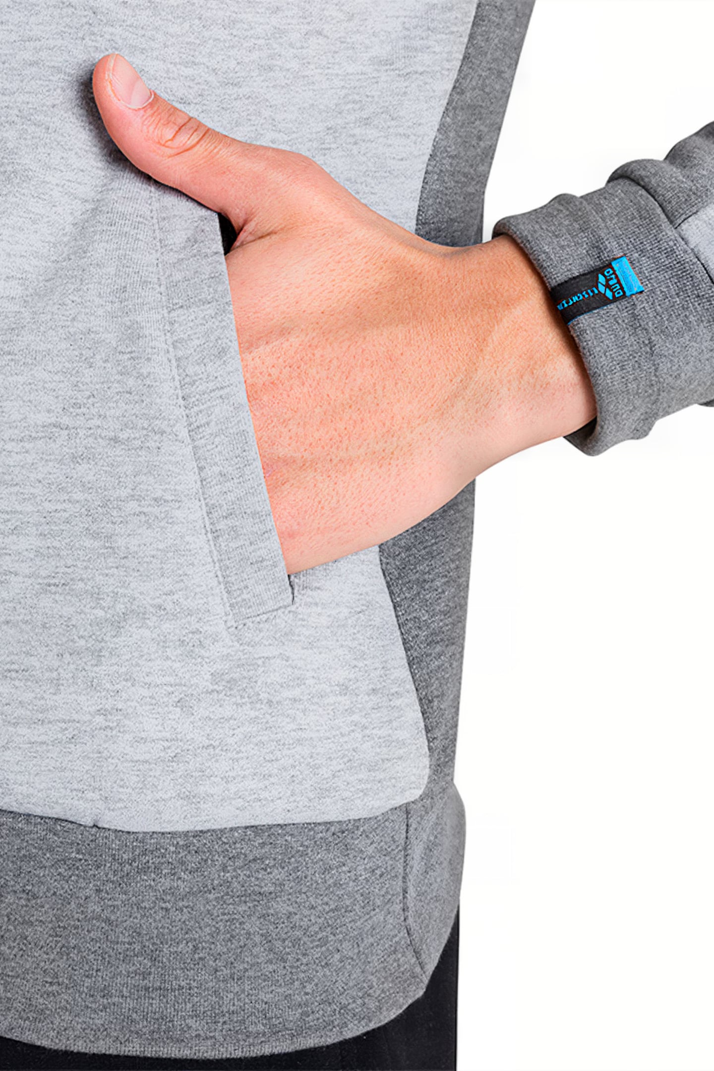 UNISEX TE HOODED SWEAT MEDIUM GREY MELANGE DARK G 10