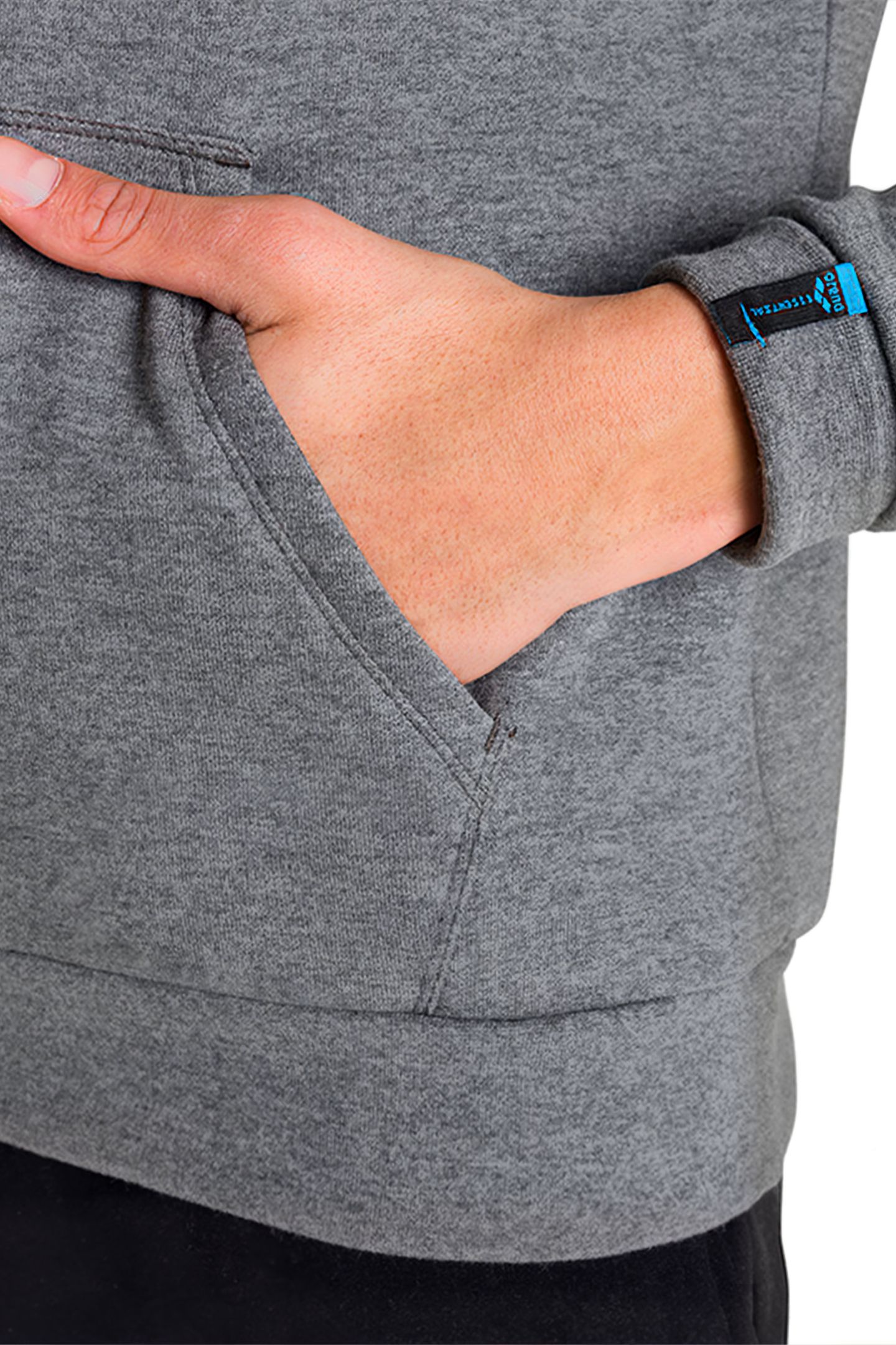 UNISEX TE HOODY SWEAT DARK GREY MELANGE 9