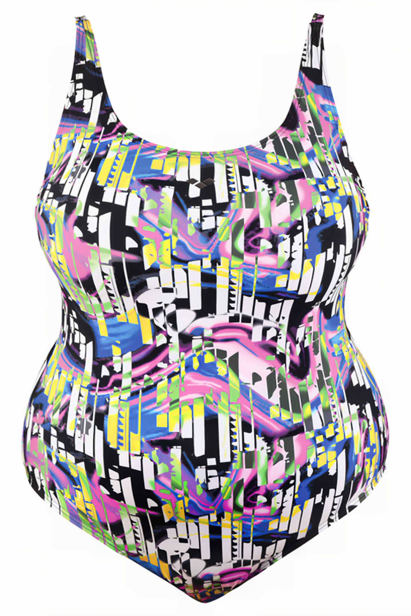 WOMEN'S BODYLIFT SWIMSUIT CAROLINA U BAC BLACK MULTI 4