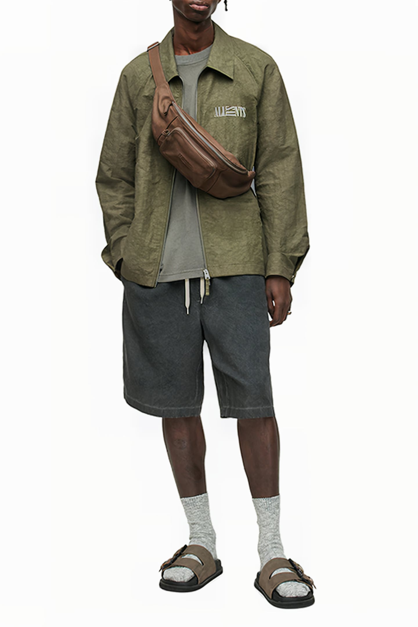 BREAKER JACKET KHAKI GREEN 4