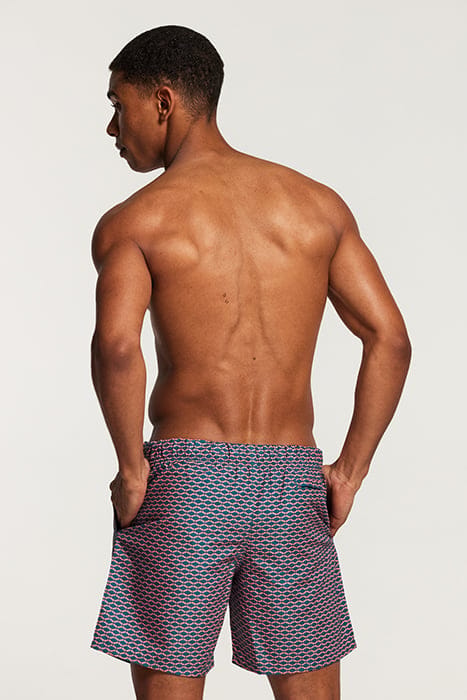 SWIM SHORT HAMMAM MICRO PEACH DEEP LAGOON BLUE DEEP LAGOON B 3