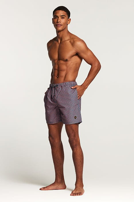 SWIM SHORT HAMMAM MICRO PEACH DEEP LAGOON BLUE DEEP LAGOON B 4