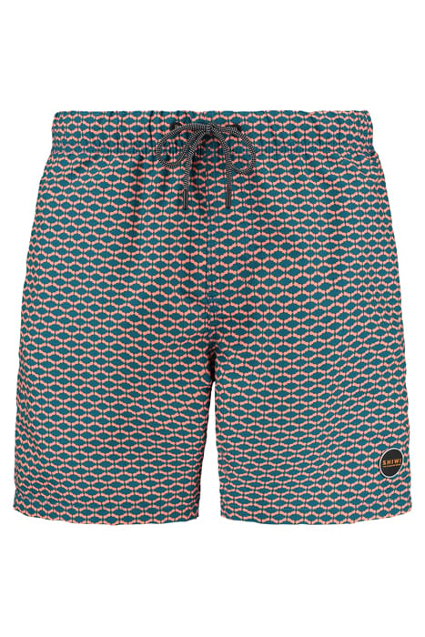 SWIM SHORT HAMMAM MICRO PEACH DEEP LAGOON BLUE DEEP LAGOON B 1