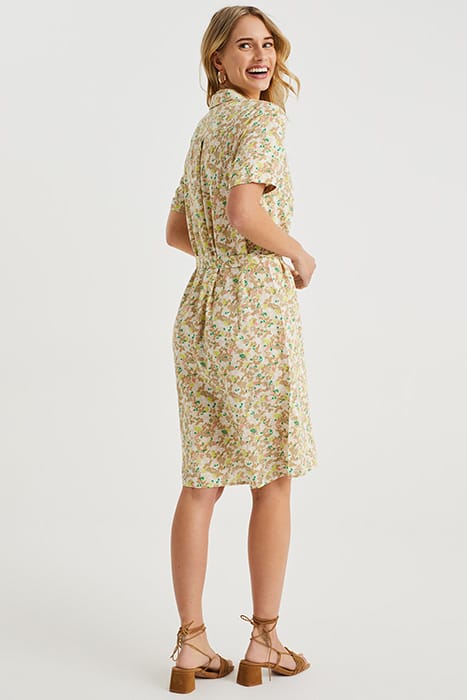 DRESS MID LENGTH BEIGE 3