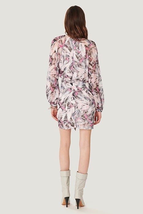 PAOLINA DRESS IN GREY/ECRU/PINK DRESS 2